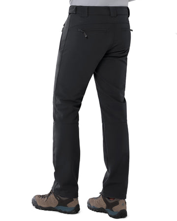 8000mm W/P Index Men’s Snow Fleece Lined Pants with 4 Pockets and Adjustable Waist - 33,000ft
